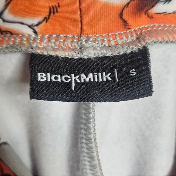 Blackmilk - For Fox Sake, Fleece Lined Gray Overalls w Foxes and Mushrooms, sz S - Picture 9 of 10